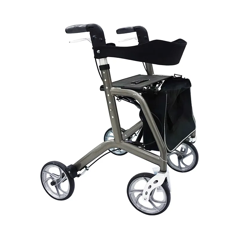 What is the size of a rollator walker for seniors?