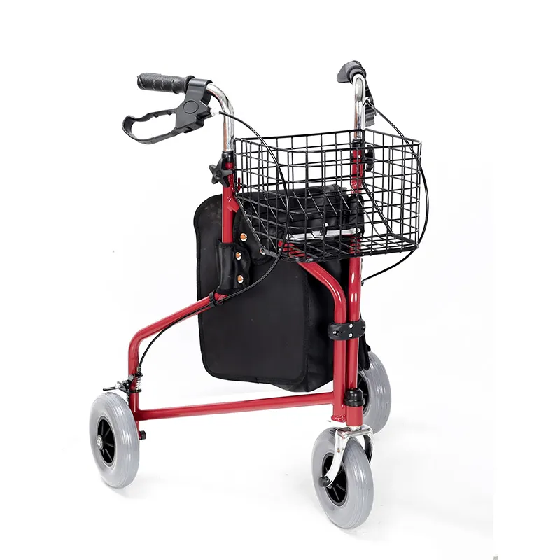 Is it safe to use a rollator walker as a wheelchair?