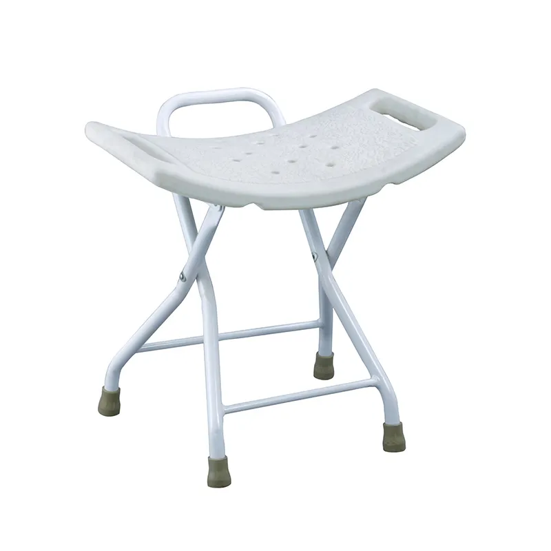 Shower chair with backrest and seat cushion