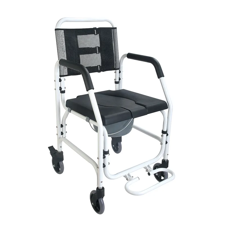 What is the difference between a commode wheelchair and a commode chair?