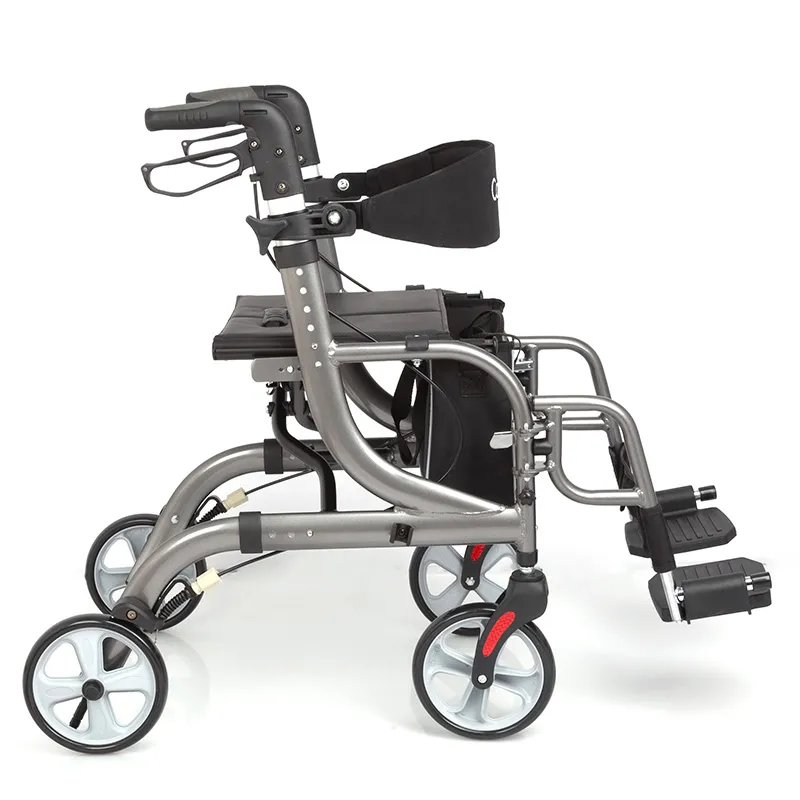 What are the side effects of using a rollator walker for a long time?