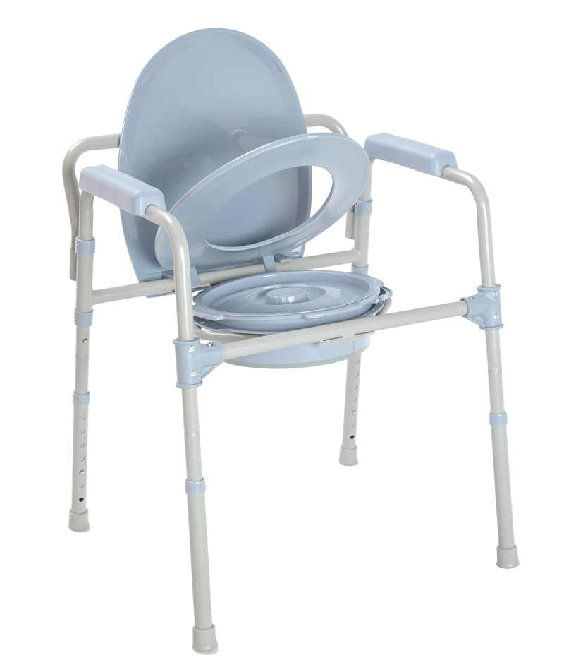 Silla con cómoda de acero segura: diseño de cartón pequeño