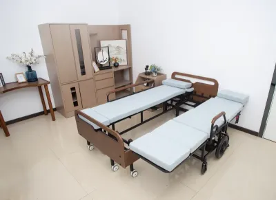 Quais são os principais componentes de uma cama hospitalar?