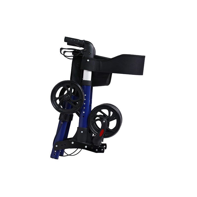 Aluminum Double Folding Rollator with Comfortable Seat