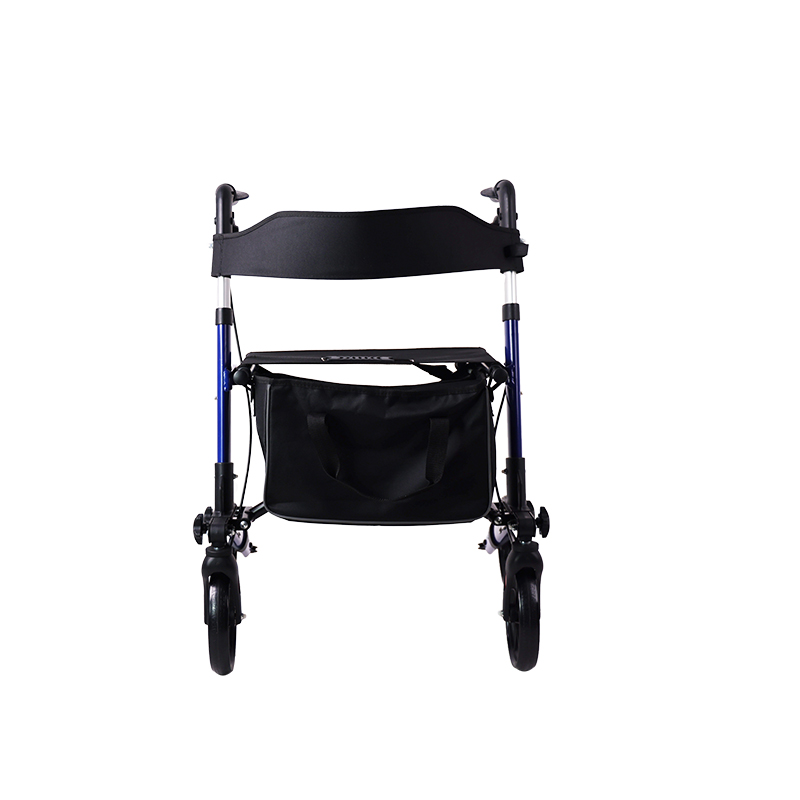 Aluminum Double Folding Rollator with Comfortable Seat