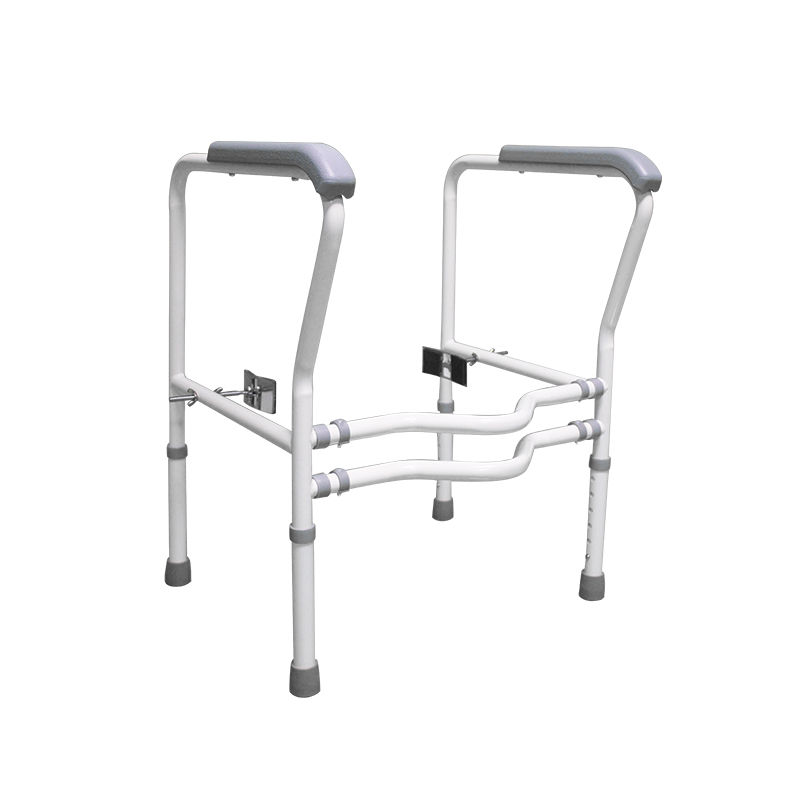 Width and Height Adjustable Steel Toilet Safety Frame