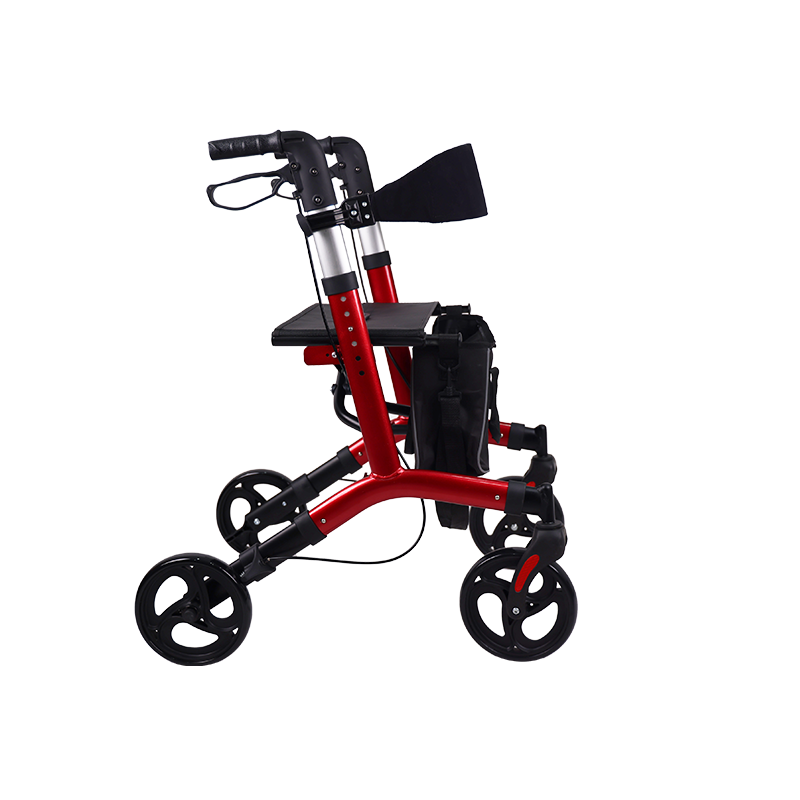 Light weight Rollator for Seniors with Seat and Four 8 inch Wheels