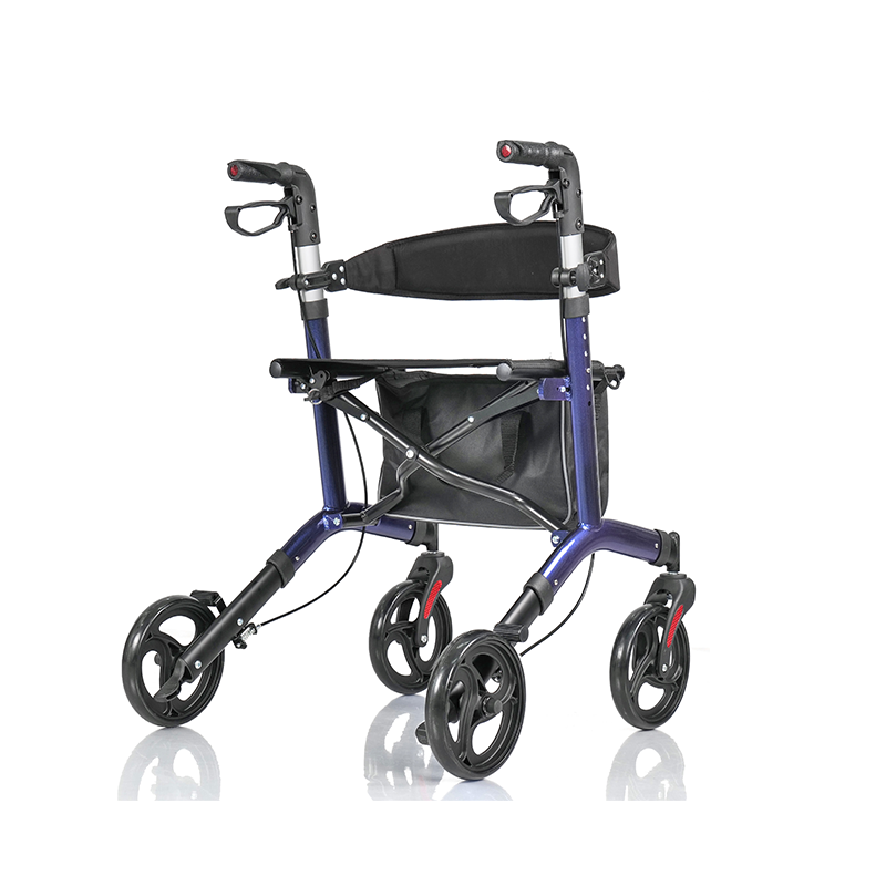 Light weight Rollator for Seniors with Seat and Four 8 inch Wheels