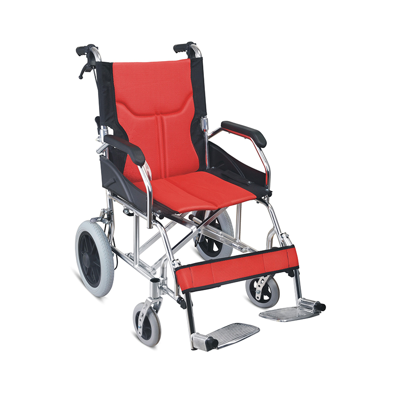 Lightweight Travel Folding Aluminum Transport Wheelchair