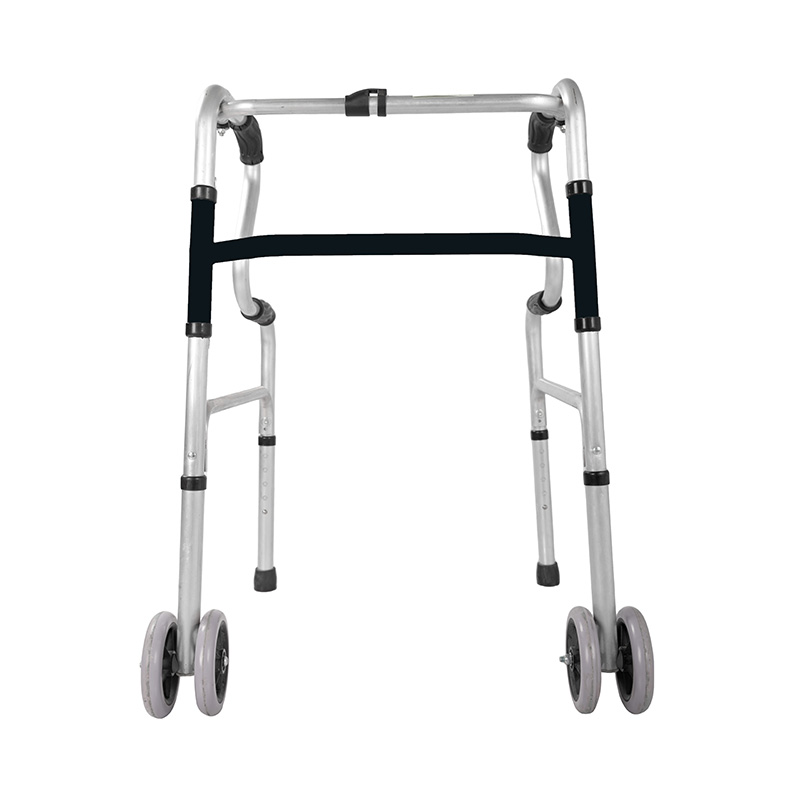 Aluminum Folable Step Walker with Wheels
