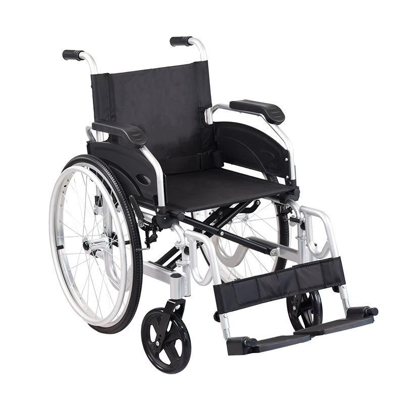 Standard Aluminum Folable Wheelchair with Footrest