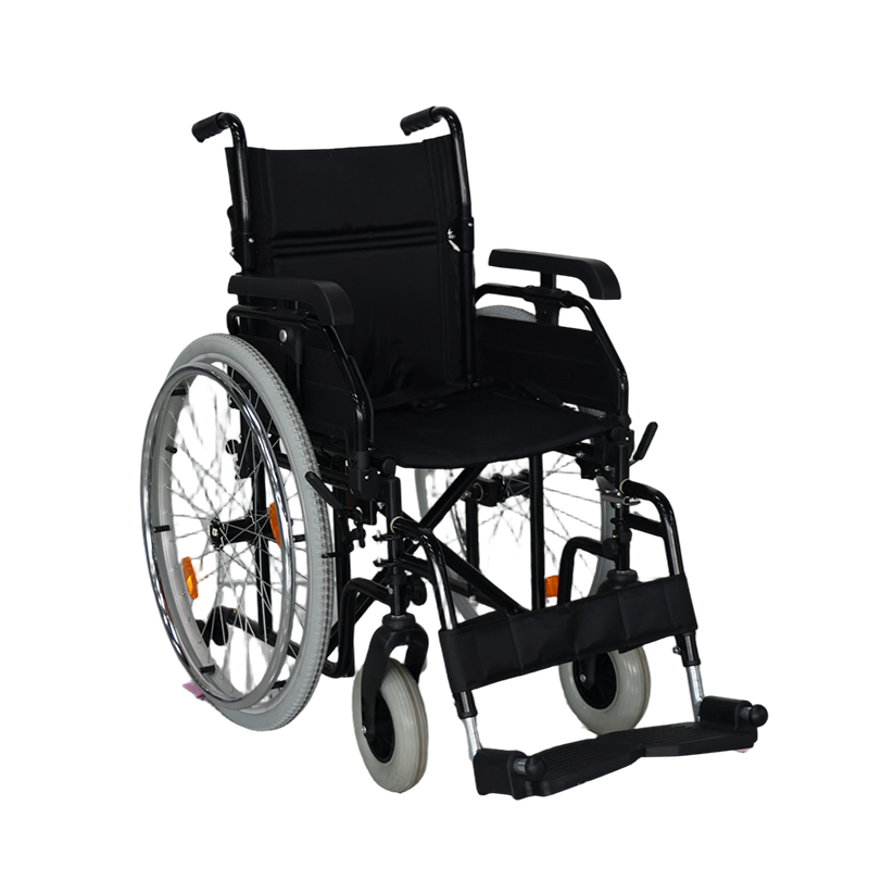 Multi-Functional Steel Folable Wheelchair with Anti-Tipper