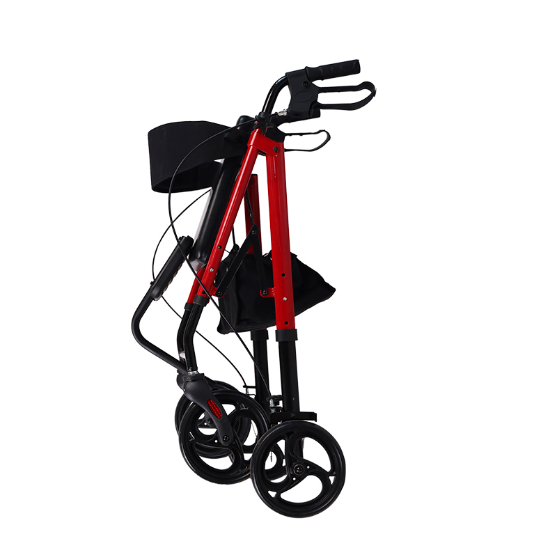 Aluminum Foldable Rollator with Footrest (KD-Version)