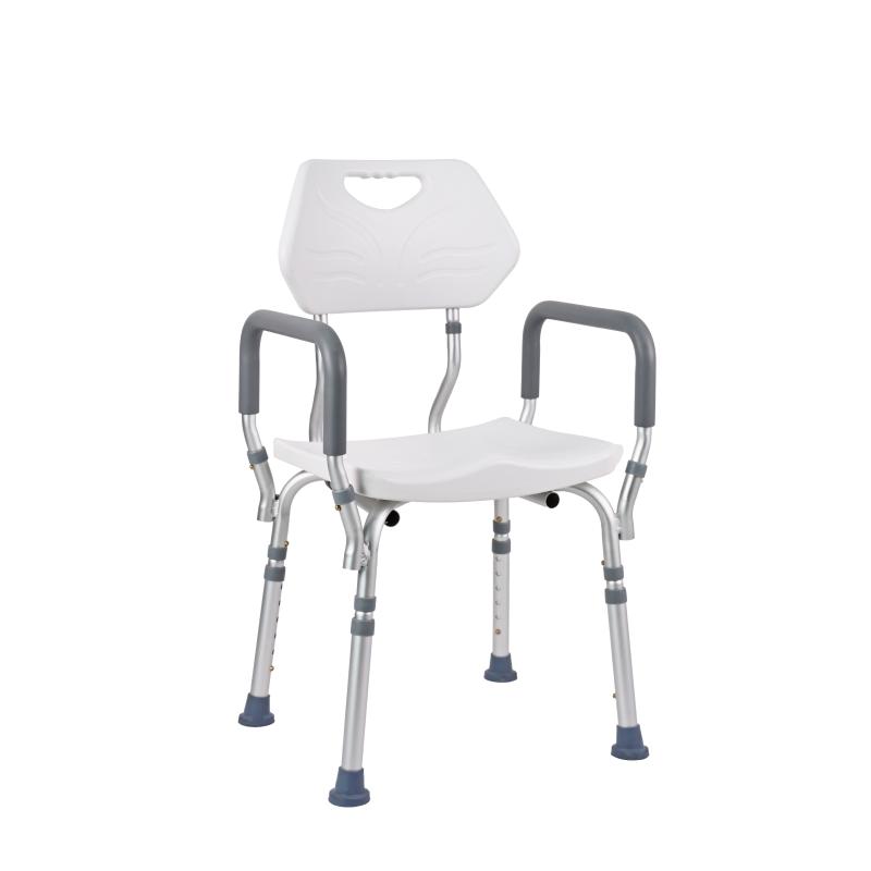 Sedia da doccia ergonomica in alluminio