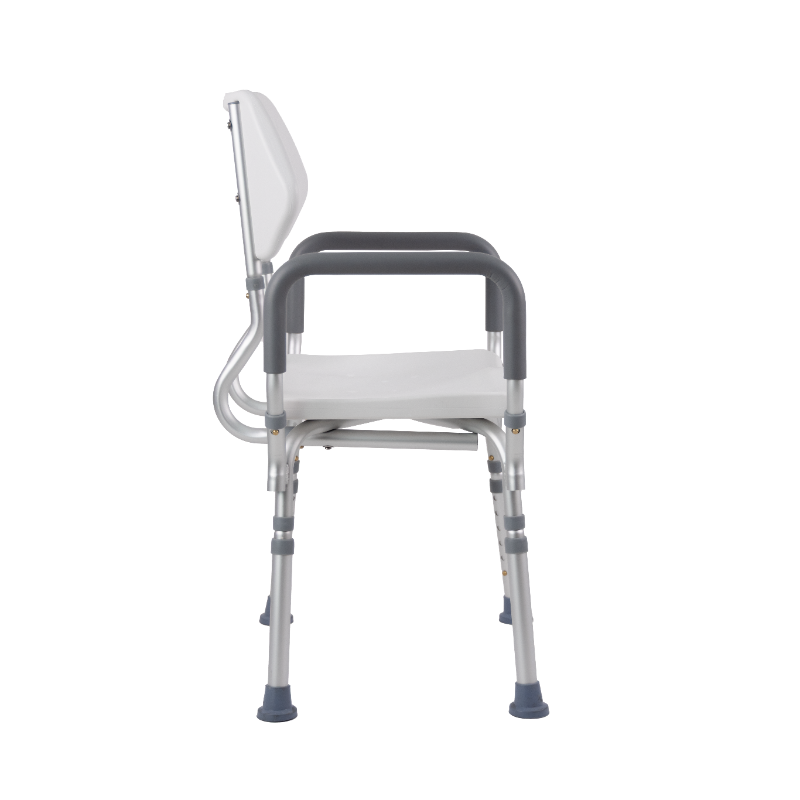 Ergonomiczne aluminiowe krzesło prysznicowe