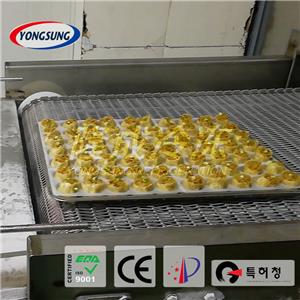 Mesh Belt Tunnel Freezer for Pastry Products