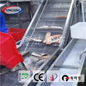 Solid Belt Tunnel Freezer for Aquatic Products