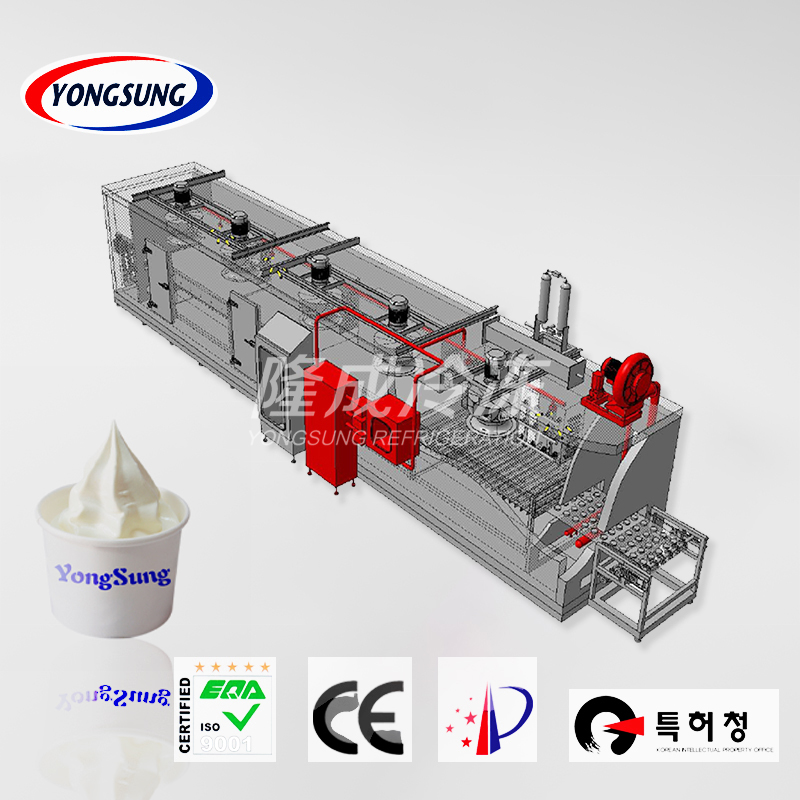 Mesh Belt Tunnel Freezer for Dairy Products