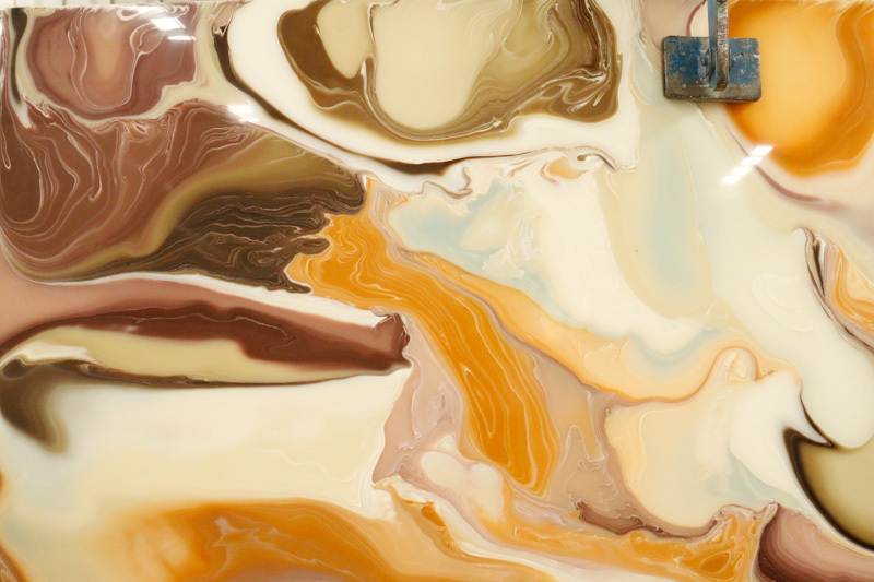 Полупрозрачная каменная полированная панель из искусственного оникса