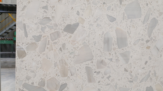 Pavimento de piso de mármore artificial de partículas grandes