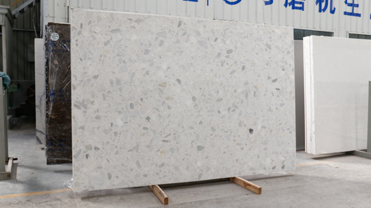 Pavimento de piso de mármore artificial de partículas grandes