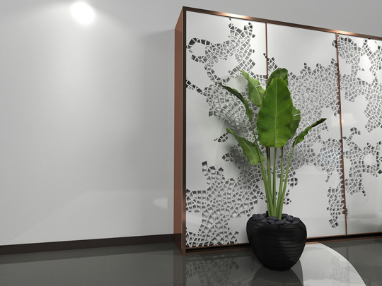 クリスタルホワイト住宅用フェイクマーブルタイル