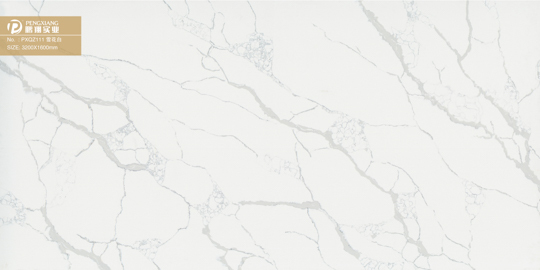 سنو وايت كوارتز سطح الطاولة هندسيا