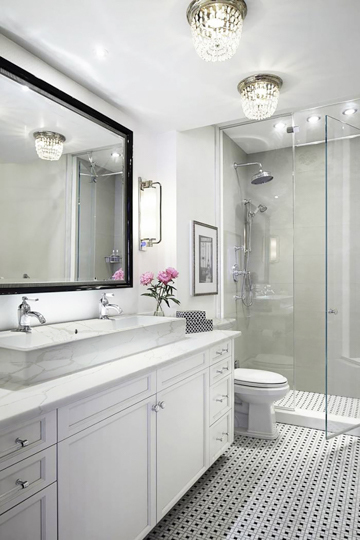 سنو وايت كوارتز سطح الطاولة هندسيا