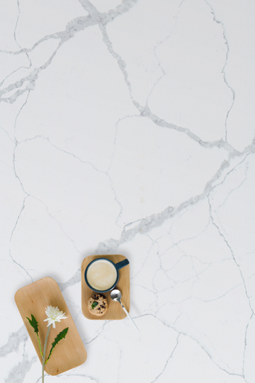 PXQZ180225-3 Bianco Statuario Calacatta Quartz Artificial Facing Stone