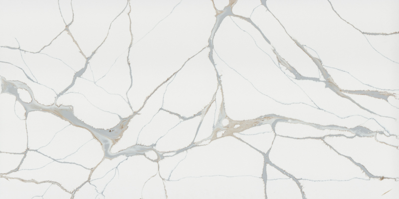 PXQZ220723-1 calacatta quartz stone polished surface slab