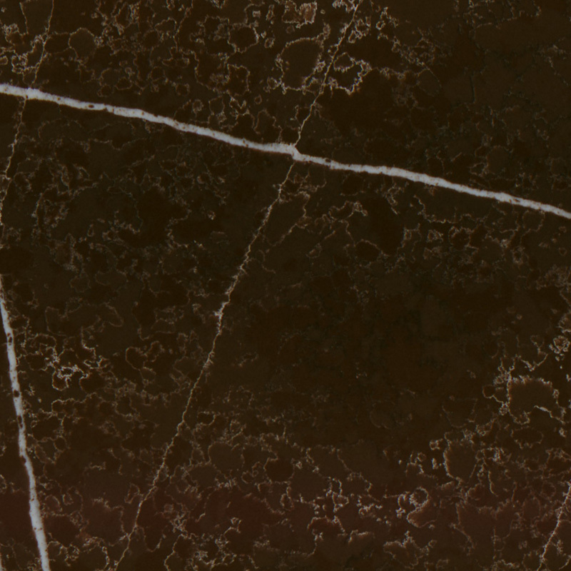 brun avec des veines blanches surface intérieure en quartz