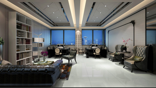 白い人工大理石の床