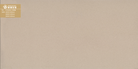 Design de cozinha de quartzo artificial de cristal bege