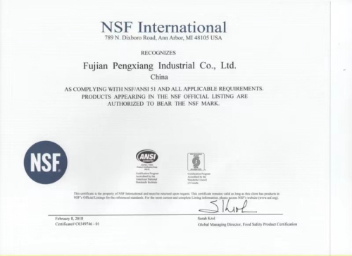 Rapport de test NSF