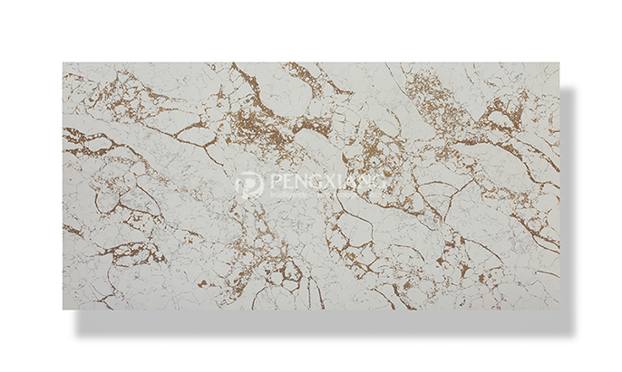 Decoração de balcão residencial de quartzo listras Carrara