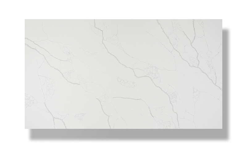 سنو وايت كوارتز سطح الطاولة هندسيا