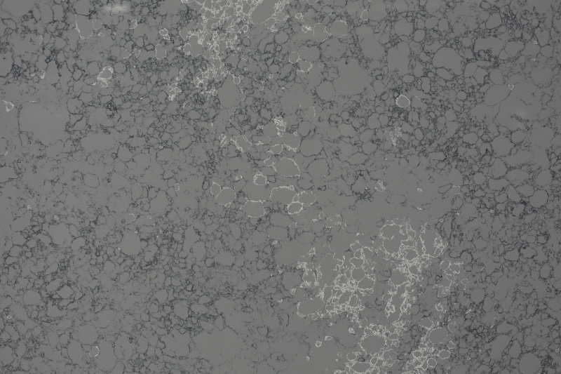 Superficie in quarzo alla moda con motivo effetto marmo