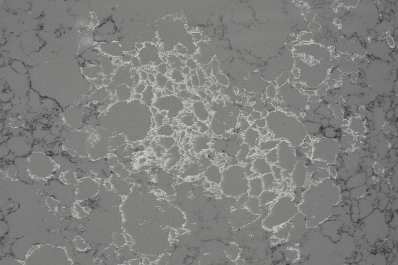 Superficie in quarzo alla moda con motivo effetto marmo