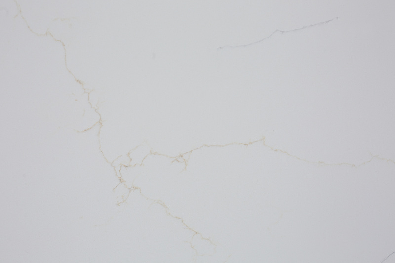 アイボリーホワイトの優雅な機能人工水晶テーブルトップ