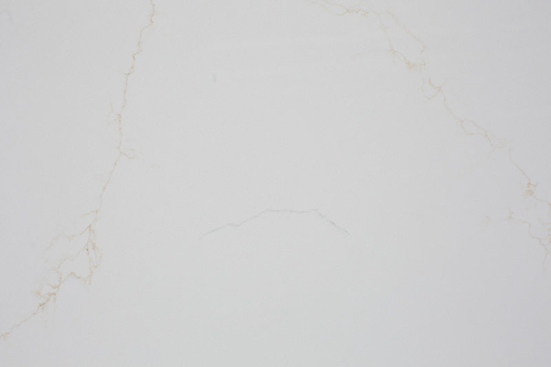 アイボリーホワイトの優雅な機能人工水晶テーブルトップ