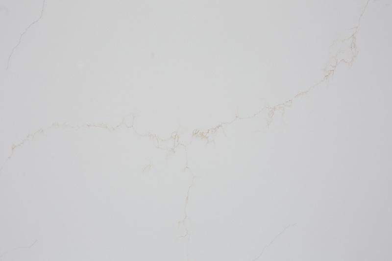 アイボリーホワイトの優雅な機能人工水晶テーブルトップ