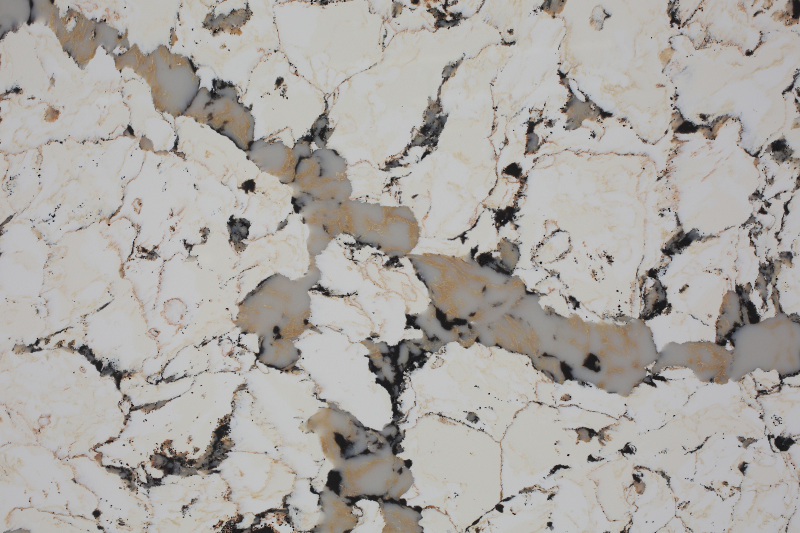 贅沢な設計白い人工的な水晶カウンタートップの床