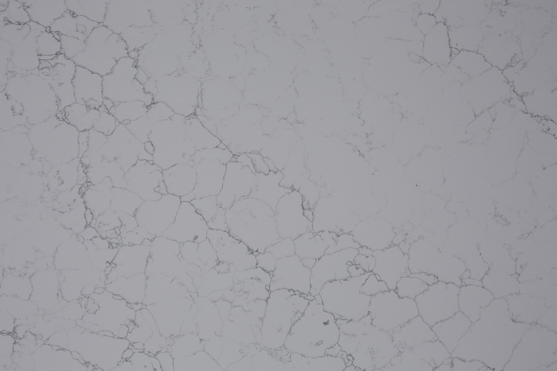 PXQZ220222-4 White Quartz With Black Stripes Scattered for Vanitytop