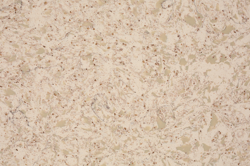 PXQZ4407 Beige Solid Color Artificial Quartz 2CM Thickness Stone Slabs