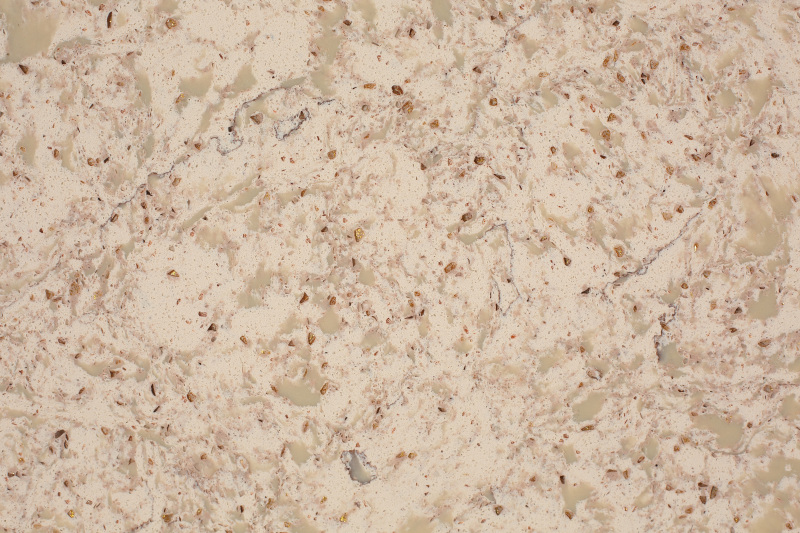 PXQZ4407 Beige Solid Color Artificial Quartz 2CM Thickness Stone Slabs