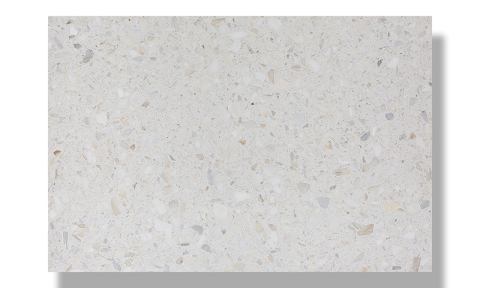 ריצוף רצפת שיש מלאכותי לבן חלקיק גדול