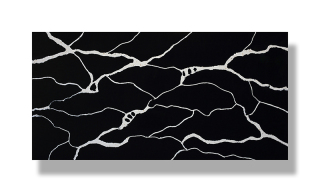 كونترتوب جزيرة المطبخ بلاطة سميكة سوداء