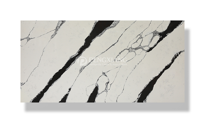 パンダ ホワイト クォーツ キッチン カウンタートップ