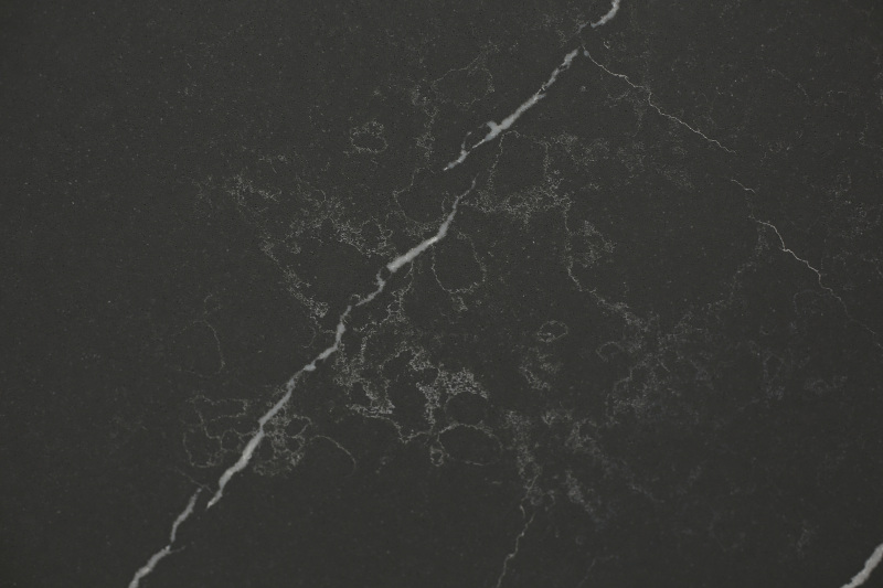 PXQZ210625-1 matte black Hand Made Artificial Quartz Scratch-resistant Table Top