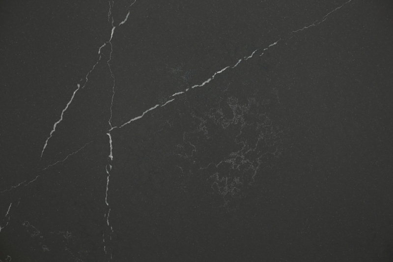 PXQZ210625-1 matte black Hand Made Artificial Quartz Scratch-resistant Table Top